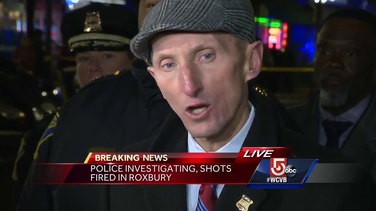 Officer hurt after shots fired in streets of Boston - YouTube