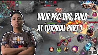 Valir Pro Tips, Build At Tutorial 2020 Tagalog Part 1 Yuji Mlbb
