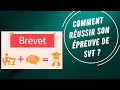 Brevet  comment russir son preuve de svt  sujet dentrainement n1