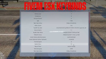 Fivem  Keybinds Menu | ESX Scripts