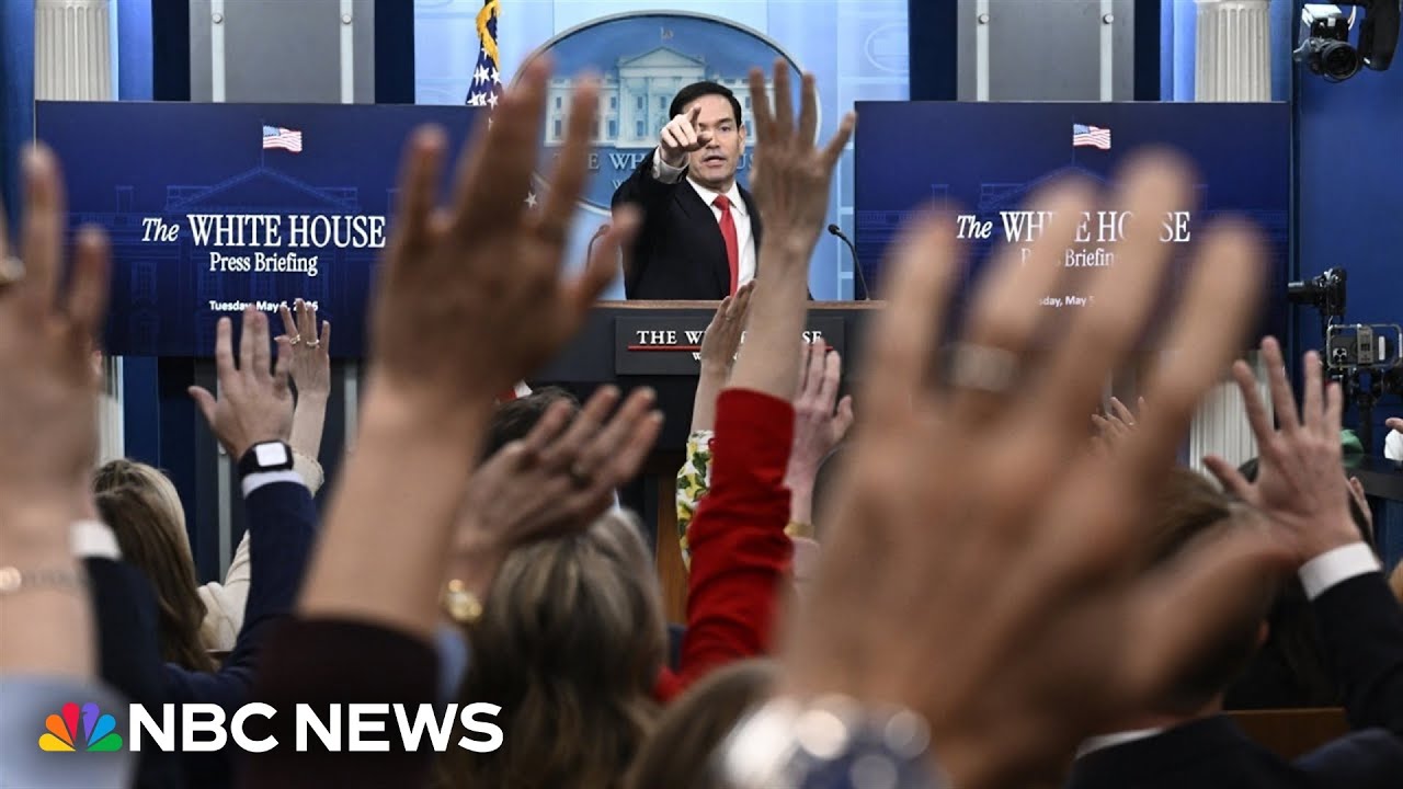 Secretary of State Rubio answers questions on Iran during White House briefing