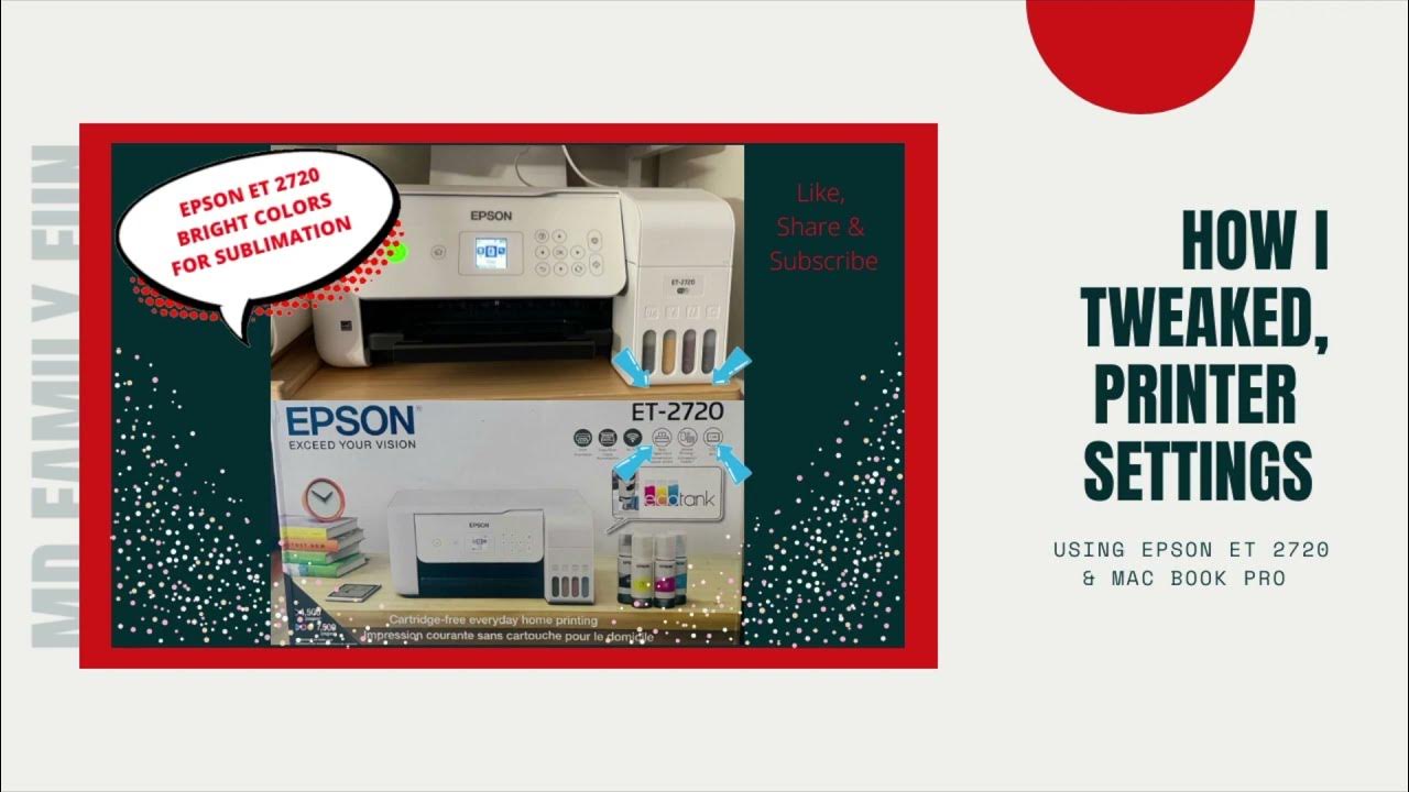 How To Change Epson ET 2720 Printer Settings to Brighter Colors for