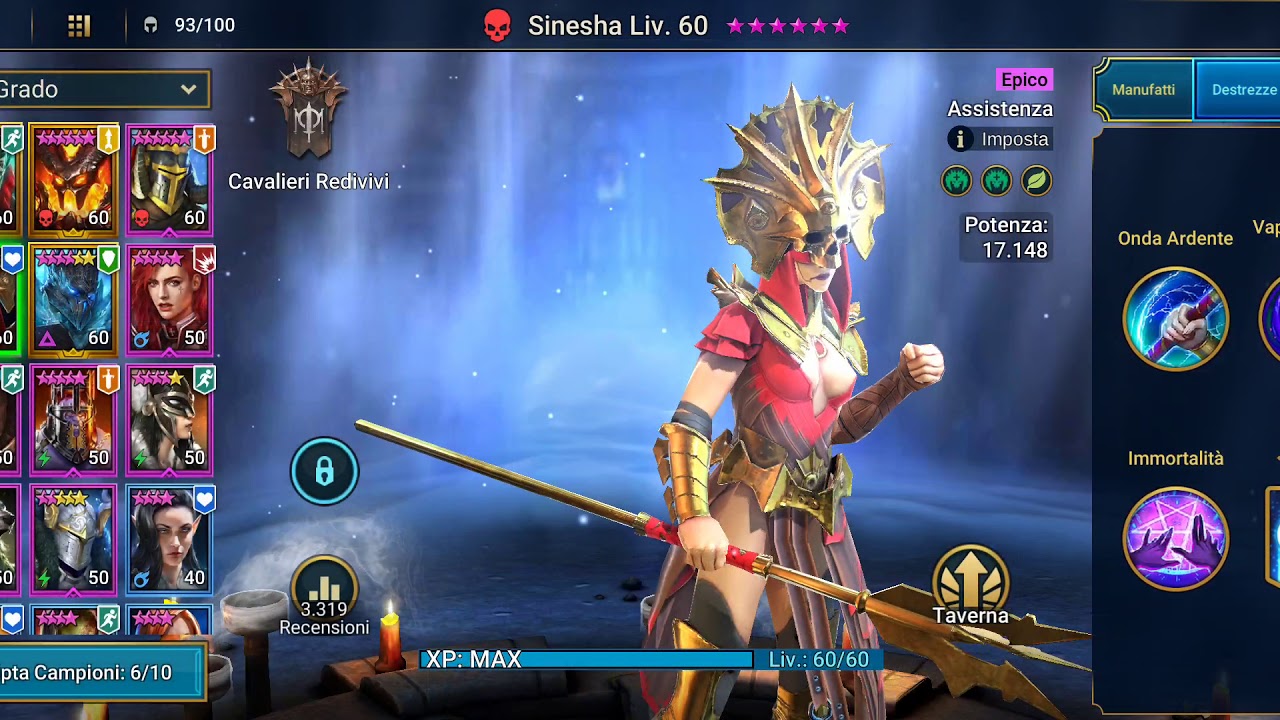 Build Sinesha Immortal Youtube