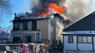 Shreveport fire crews respond to massive house blaze on College Street