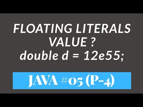 Floating Point Literals Values in Java | Numeric Literals | Hindi | #05 (Part - 4)