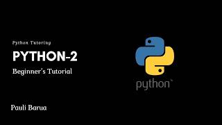 Python For Beginners - Part 2