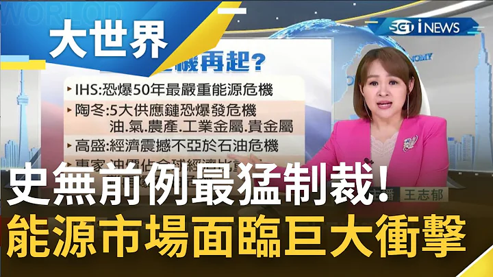 能源转型才能解决问题发生? 美国研拟禁止运俄罗斯石油 寻求各国领袖共同支持 全球能源市场却可能面临巨大冲击...｜主播王志郁｜【大世界新闻】20220308｜三立iNEWS - 天天要闻