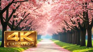 Spring Blossom Paradise 🌸 4K Relaxing Piano Music & Nature Sounds for Calm, Sleep and Focus screenshot 1