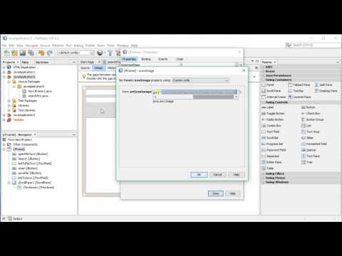 Tutorial: How To Change JFrame Icon In Java (Trong Kéo Thả)