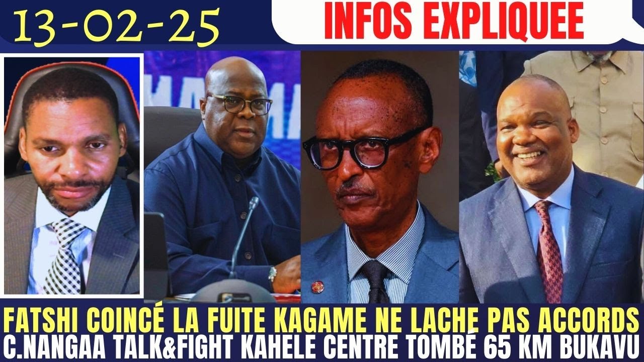 Kin Kagame FATSHI COINCÉ LA FUITE DE KIN.KAGAME NE LACHE PAS ACCORD C.NANGGA ...