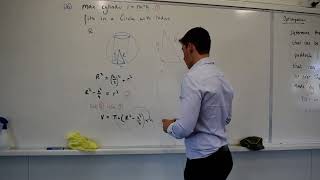 Famous Optimization Example - Cylinder inside Sphere. Net Worth