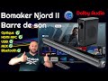 Barre de son bomaker njord ii prenant en charge bluetooth 50 optique auxmi usb