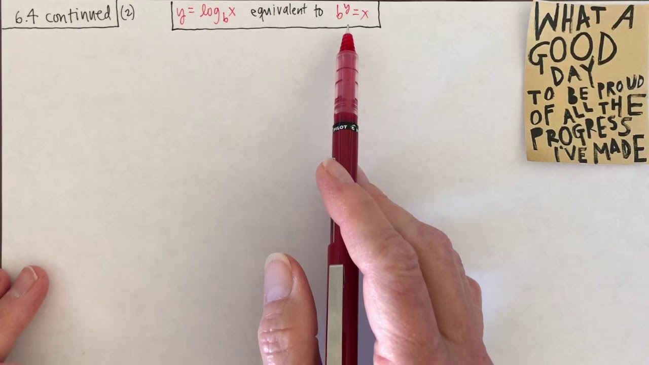 College Algebra Lecture 6.4: Exponential and Logarithmic Functions ...