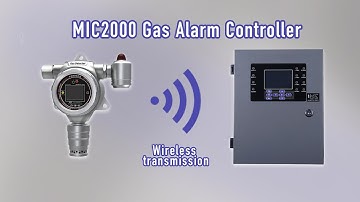 Fixed Gas Detector Wireless Transmission Data to Gas Alarm Controller
