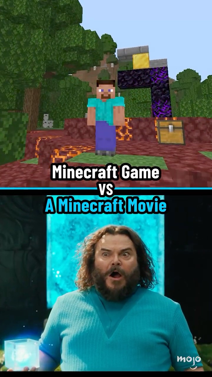 A Minecraft Movie Vs Game