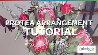 Coloríginz - Protea arrangement | tutorial
