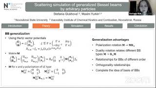 Scattering simulation of generalized Bessel beams by arbitrary particles