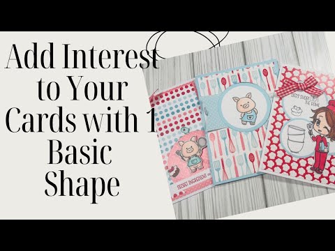 3 Card Ideas Using 1 Simple Shape Plus May Crafty Crew Kit Inspiration @craftystampco