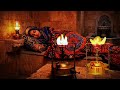 نوم عميق في أجواء تراثية دافئة صوت باجور الجاز مع خرير النافورة Deep Sleep In Warm Heritage Vibe