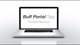 Employee Resources in Buff Portal