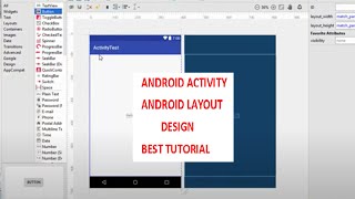 Android activity and Android layout design