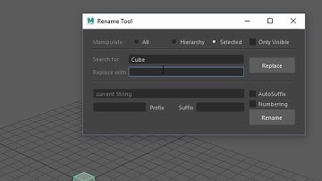 RenameTool for Maya