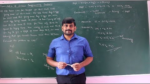 03 - Level 2 problems on formulation of  LPP - Module 1 - Operations Research by GURUDATT.H.M