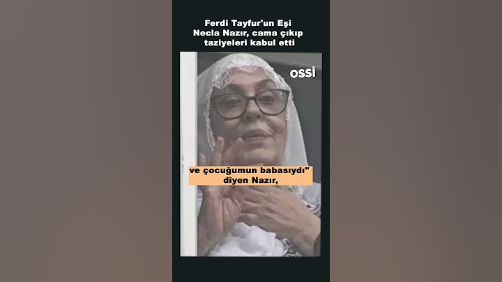 Ferdi Tayfur'un Eşi Necla Nazır Taziyeleri Kabul Etti 😪