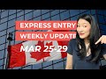 Express entry draw weekly recap  march 25 to 29