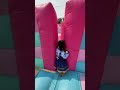I took my dad to play in the inflatable castle #funny #adorably #cute