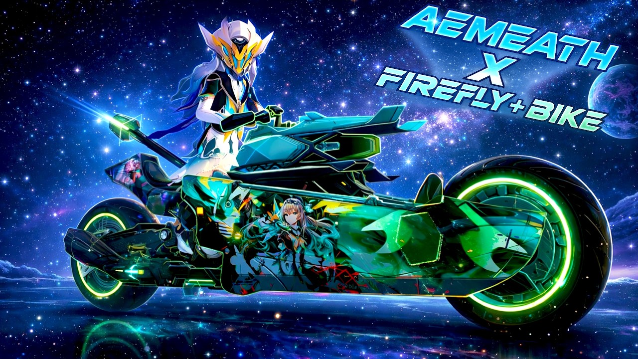 Кастомные наклейки на велосипед для Aemeath x Firefly | WuWa 3.1 | Заказ на модификацию от @shira...