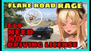 Shiranui Flare Laughing Rampage On Her Driving Skill Gta V Hololiveeng Sub
