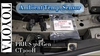 [Eng Sub] CT200H Prius 3rd Gen Ambient Sensor Replacement Without Removing Bumper
