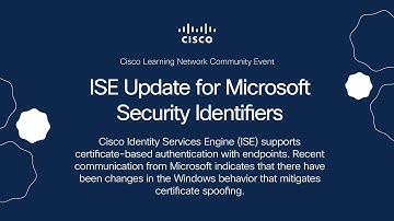 ISE Update for Microsoft Security Identifiers