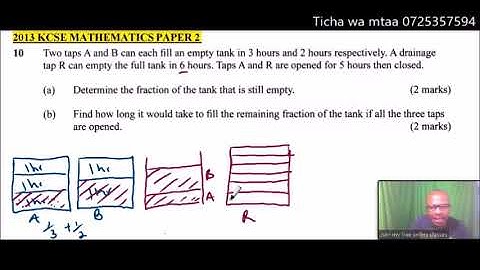 2013 KCSE MATHEMATICS PAPER 2 QUESTION 10 ON MIXTURES