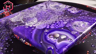 LILAC BEAUTY! Acrylic Pouring and Fluid Art for Therapy at Home