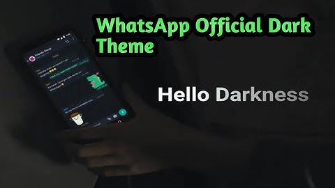 OFFICIAL WhatsApp Get Dark Mode Now || How To Enable WhatsApp Dark Theme Officially ||