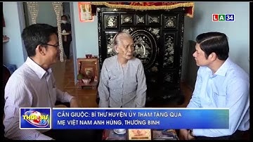 Cần Giuộc: Bí thư huyện ủy thăm tặng quà mẹ VNAH, thương binh | LONG AN TV