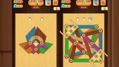 Screw Puzzle: Wood Nut & Bolt - Level 338