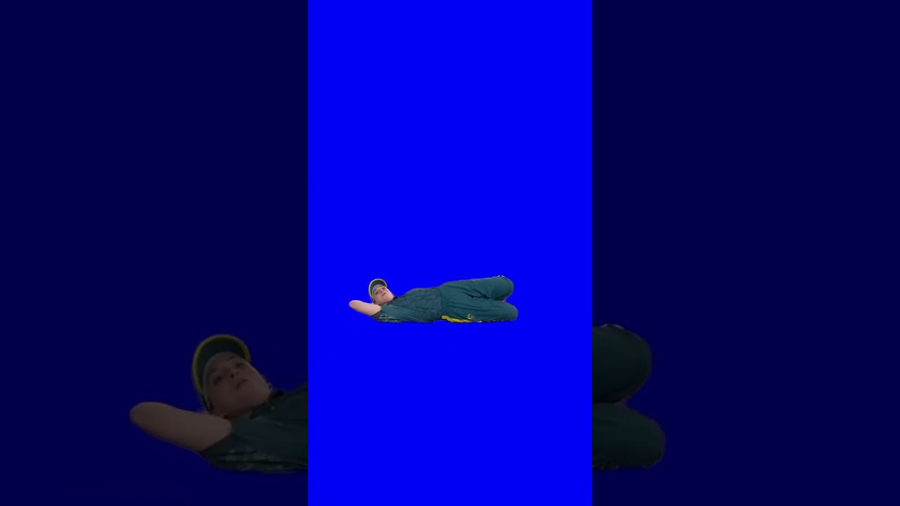 Raygun Olympics Breakdancer (blue) green screen