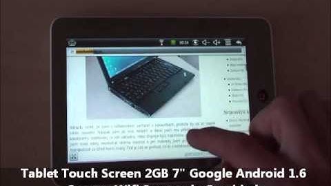 MixLider - Tablet PC Touch Screen 2GB 7" Google Android 1.6 Camera Wifi Sensor de Gravidade