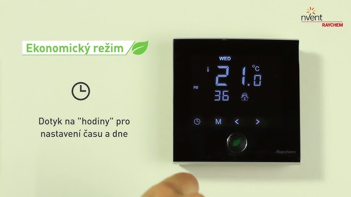 Rusten åbenbaring vælge RAYCHEM Green Leaf Floor Heating Thermostat Programming (Czech) - YouTube