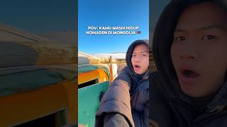 POV: kamu masih hidup nomaden di Mongolia dan ini view bangun pagimu tiap hari🥹🌄