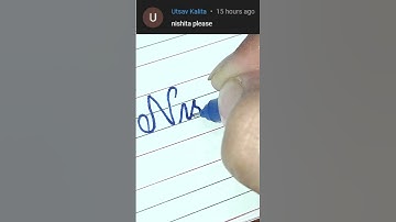 “Nishita” How to Write Your Name in Cursive Writing | #shorts