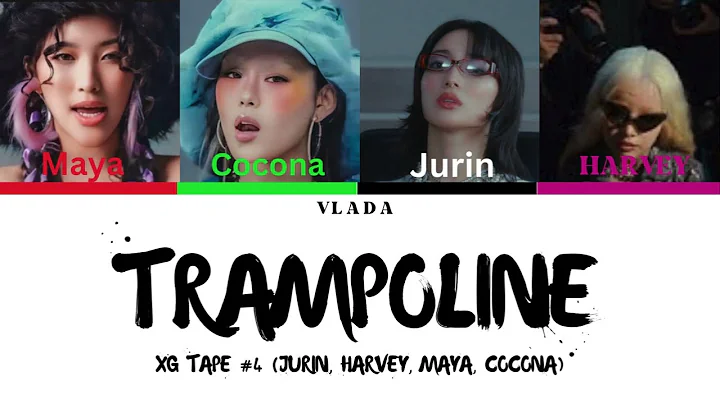 [XG TAPE #4] Trampoline (JURIN, HARVEY, MAYA, COCONA) COLOR CODED LYRICS [NO MUSIC]