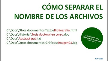 Cómo quitar la extensión del nombre de los archivos