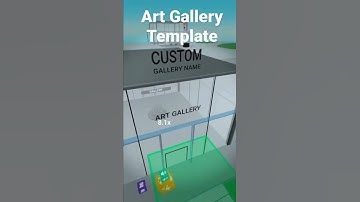 Free Art Gallery Template.  Create your own art gallery in the Metaverse.  (Horizon Worlds)