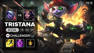 Tristana vs Leblanc Mid - KR Challenger - Patch 13.13 Season 13