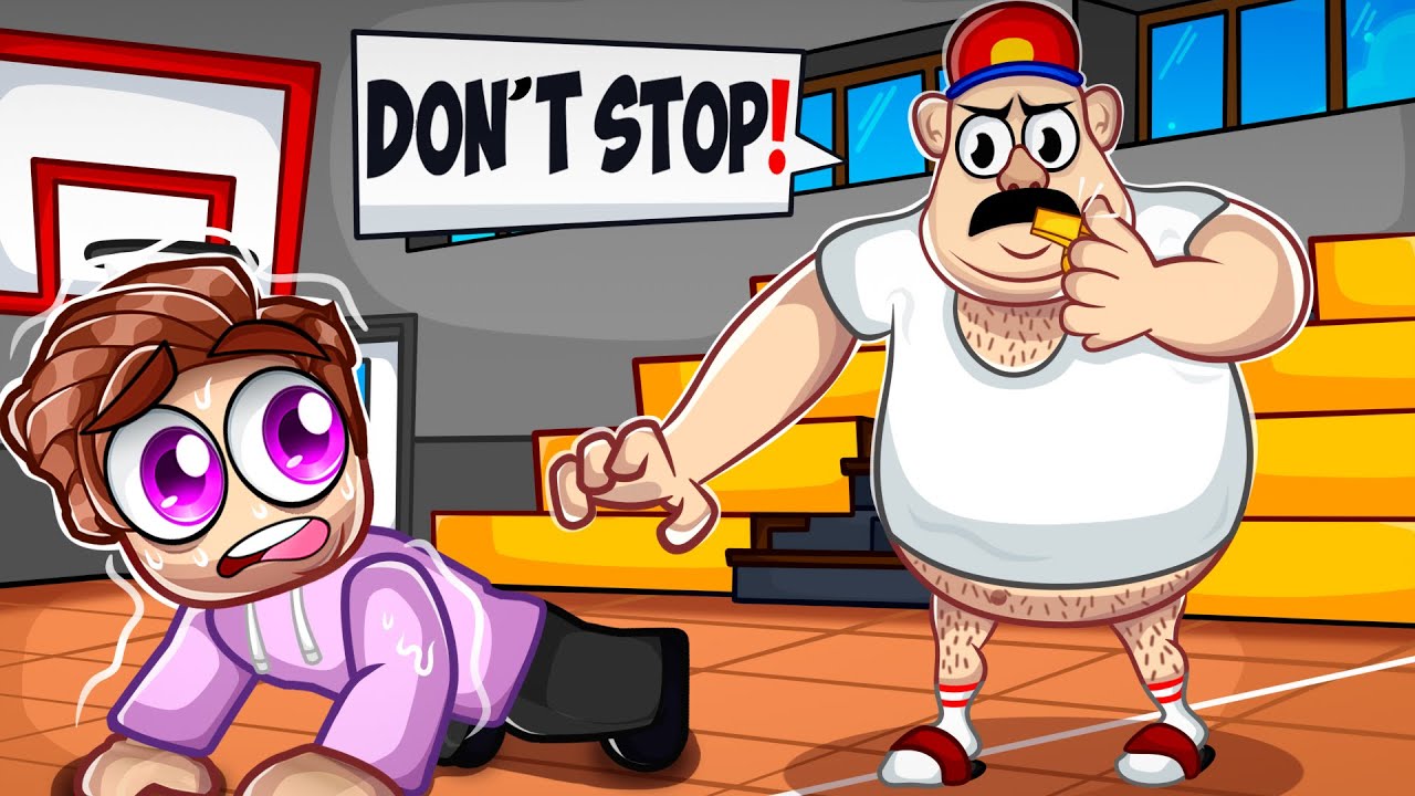 MY CRAZY EVIL GYM TEACHER! (Roblox) - YouTube