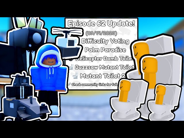 NEW EP 62 UPDATE in Roblox Toilet Tower Defense #roblox